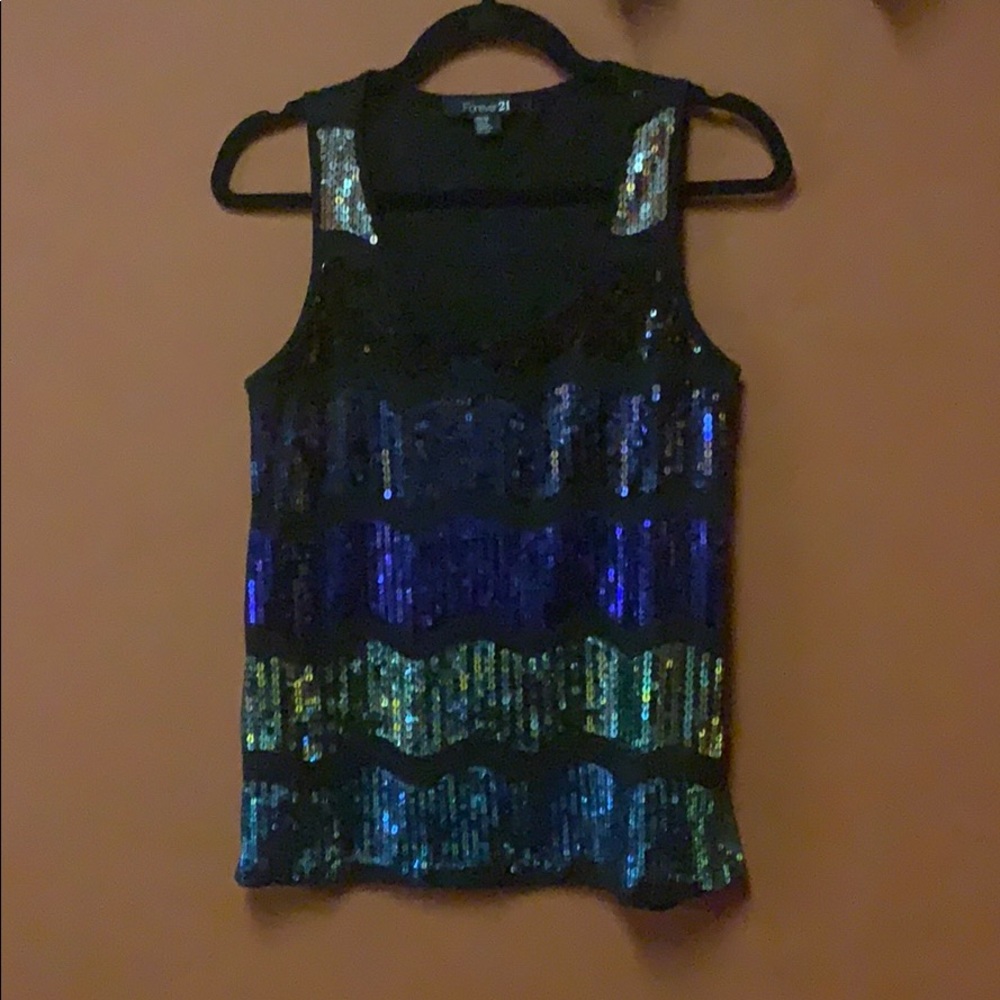 Sequin tank top